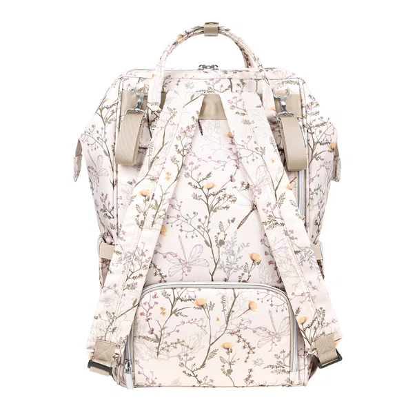 Τσάντα Αλλαξιέρα Backpack (30x24x45) Kikka Boo Siena Luxe Secret Garden Beige