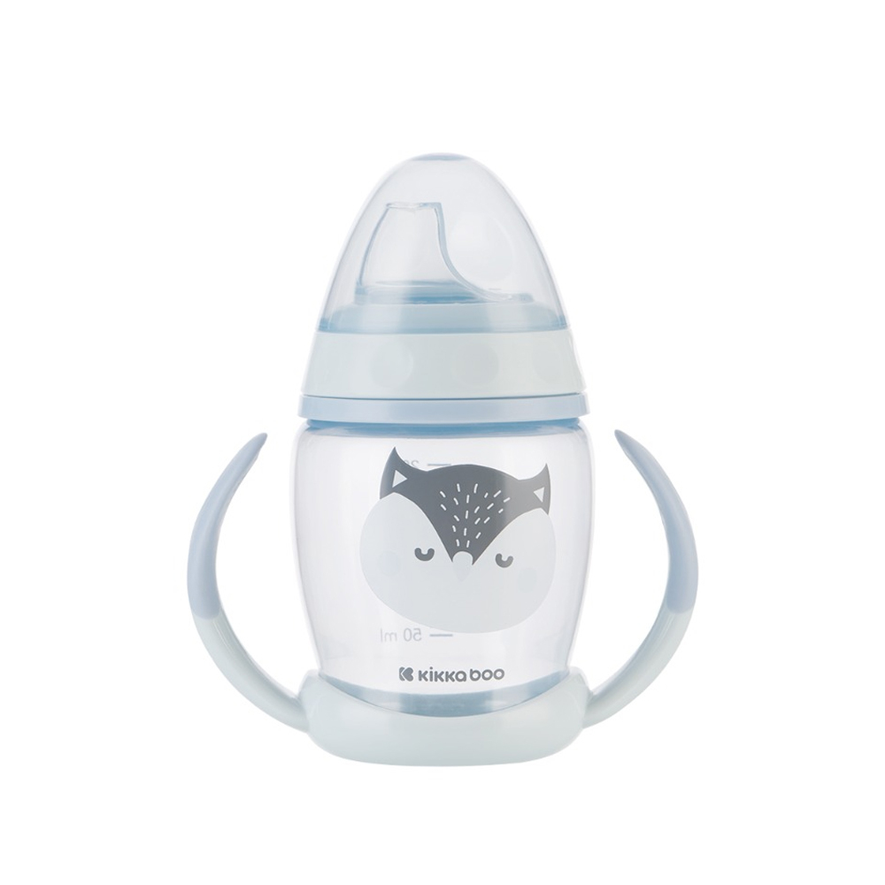 Ποτήρι Εκπαιδευτικό 200ml Kikka Boo Happy Face Blue