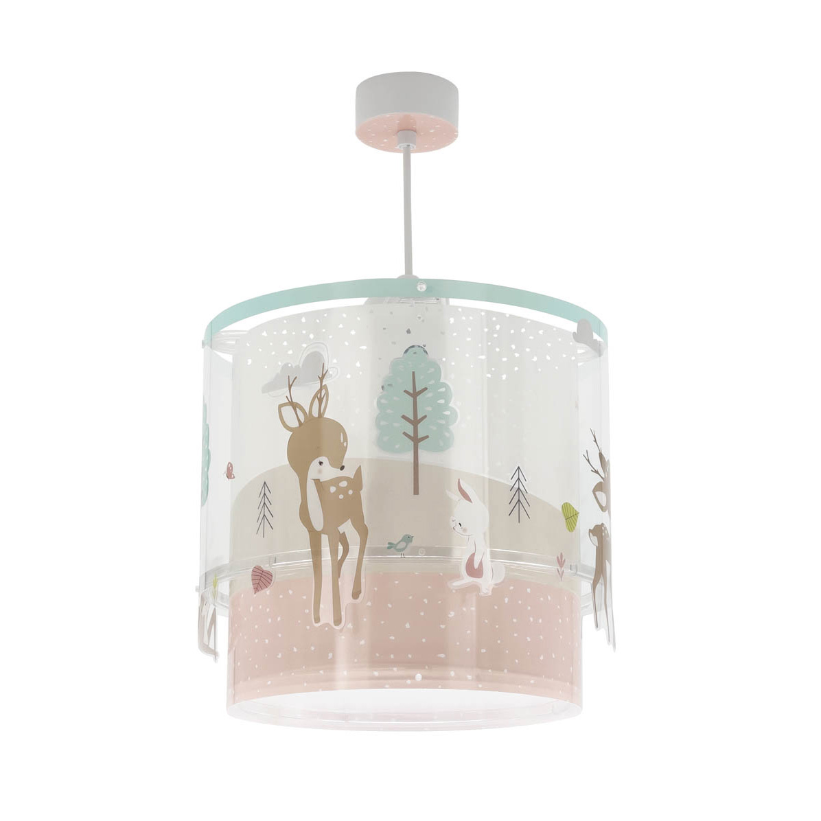 Παιδικό Φωτιστικό Οροφής Μονόφωτο Ango Loving Deer 61272M Φωτιστικά Παιδικά για Κορίτσια Spitishop