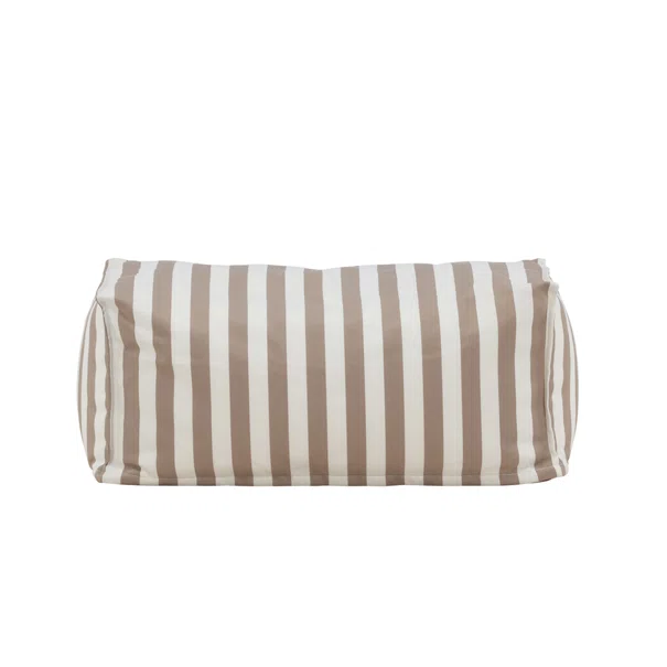 Πουφ Εξωτερικού Χώρου (75x40x33) Spitishop Redang White/Beige