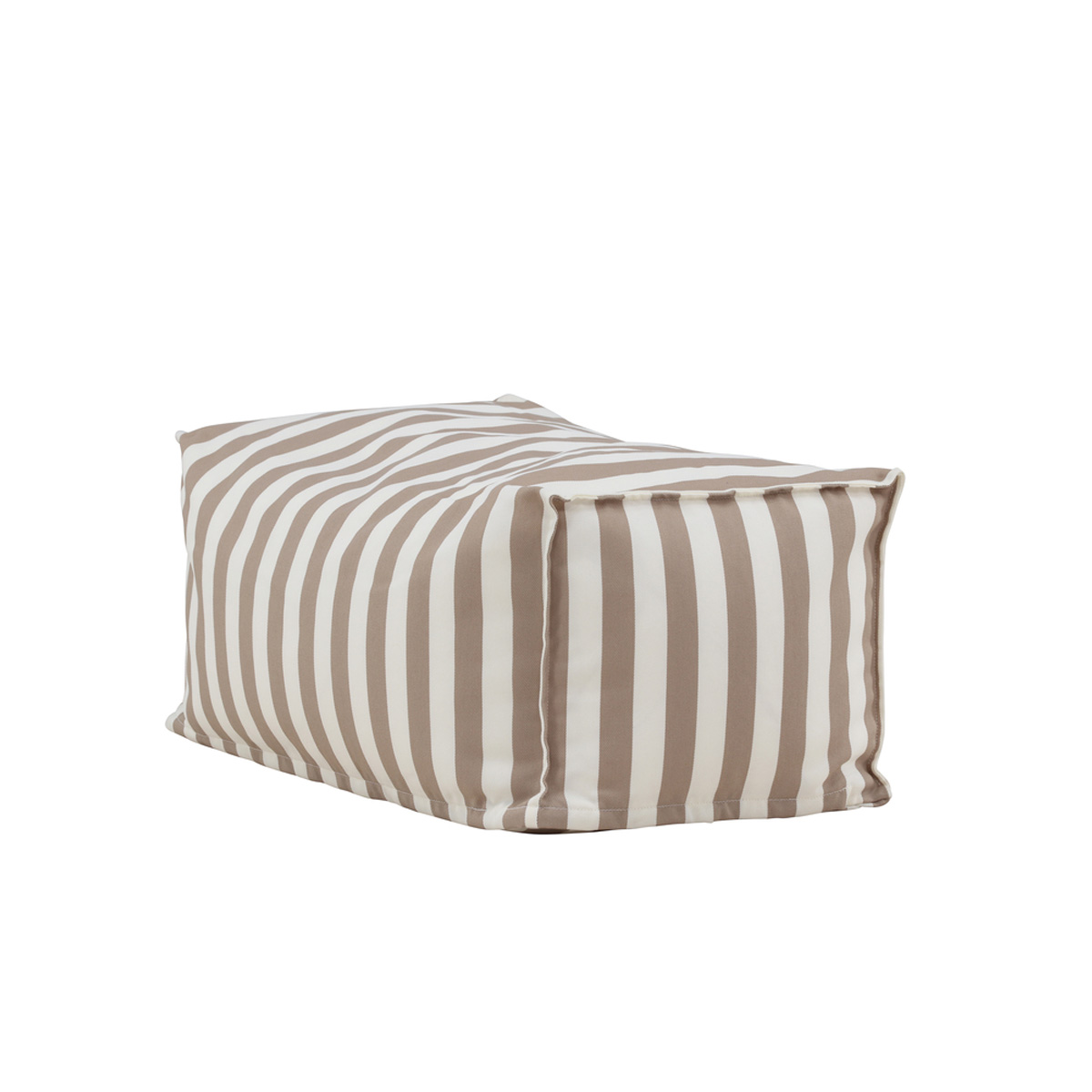 Πουφ Εξωτερικού Χώρου (75X40X33) Spitishop Redang White Beige Κήπος Έπιπλα Κήπου & Spitishop