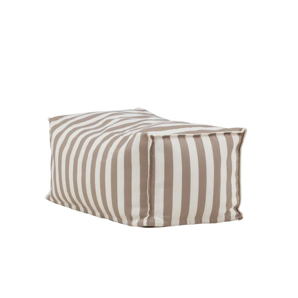 Πουφ Εξωτερικού Χώρου (75x40x33) Spitishop Redang White/Beige