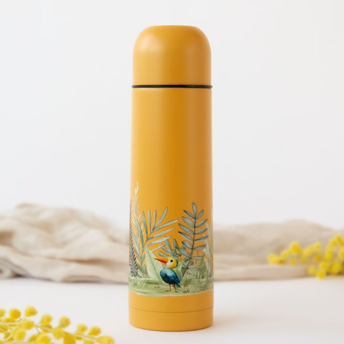Θερμός Υγρών 500ml Kiokids Ώχρα 6331