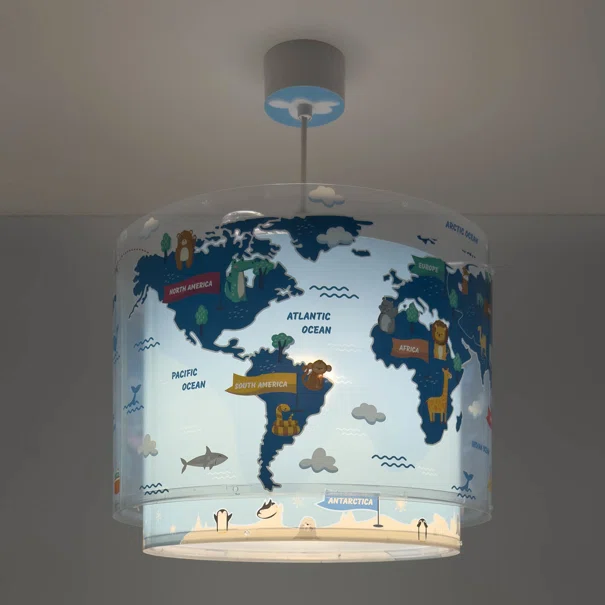 Παιδικό Φωτιστικό Οροφής Μονόφωτο Ango Kids World 40672M