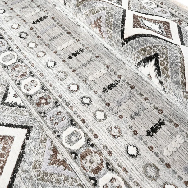 Χαλιά Κρεβατοκάμαρας (Σετ 3τμχ) Polcarpet Havana Aztec 619 Grey