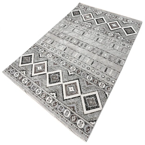 Χαλιά Κρεβατοκάμαρας (Σετ 3τμχ) Polcarpet Havana Aztec 619 Grey