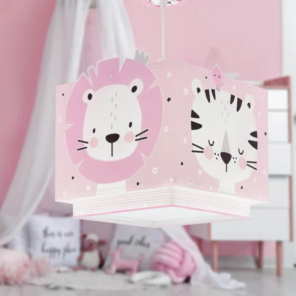 Παιδικό Φωτιστικό Οροφής Μονόφωτο Ango Baby Jungle Pink 63112MS