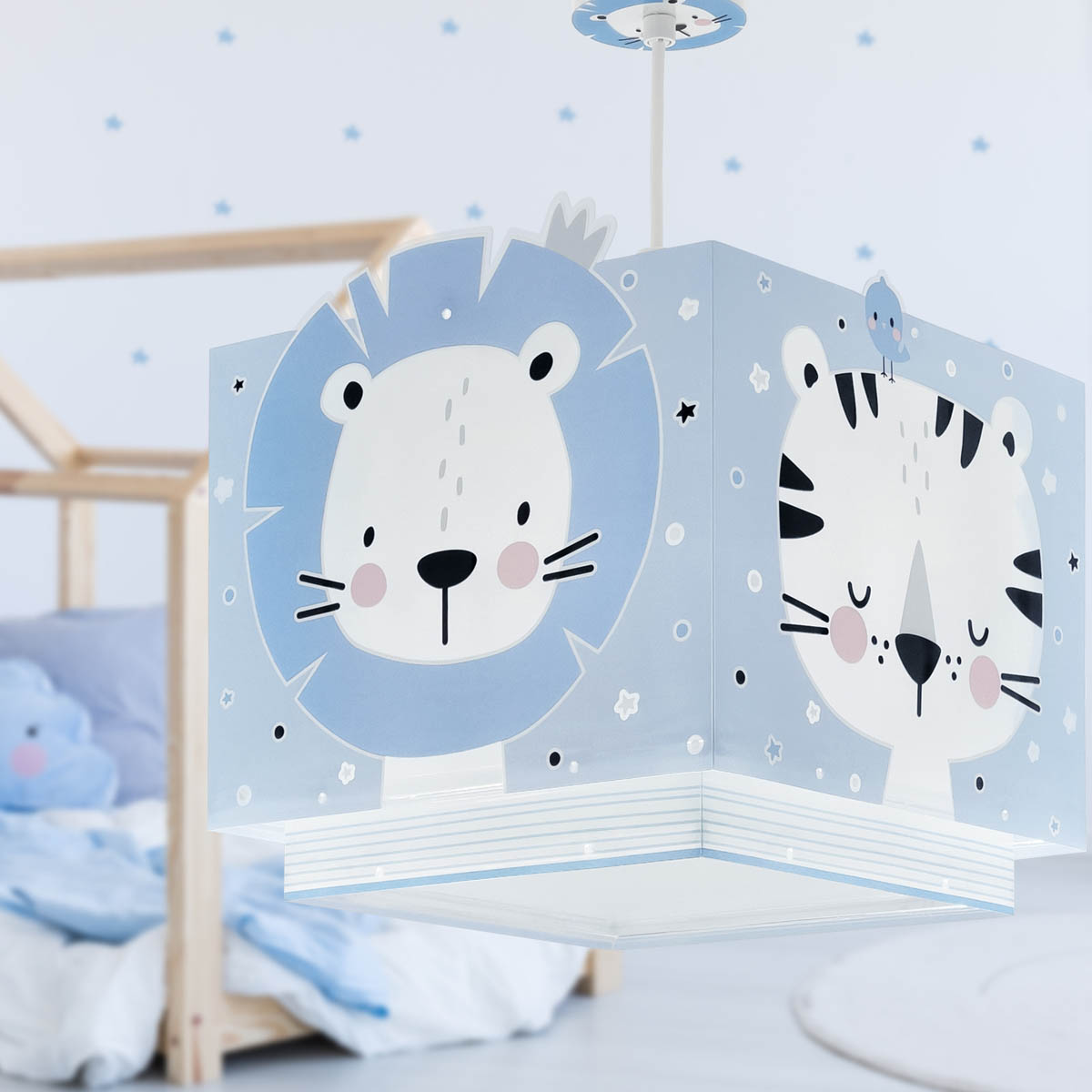 Παιδικό Φωτιστικό Οροφής Μονόφωτο Ango Baby Jungle Blue 63112MT