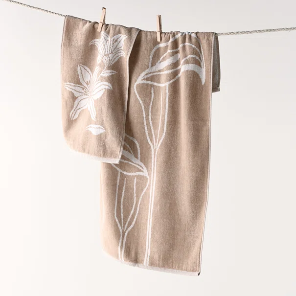 Πετσέτα Χεριών (30x50) Kentia Stylish Kikeko 13 Mocca 500gsm