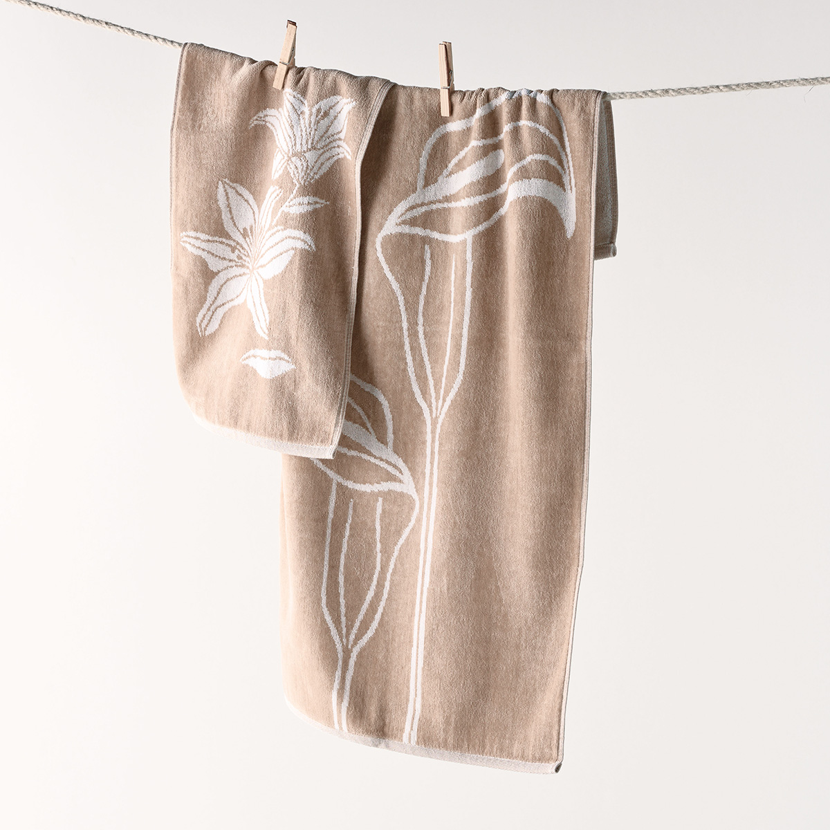Πετσέτα Προσώπου (50x100) Kentia Stylish Kikeko 13 Mocca 500gsm