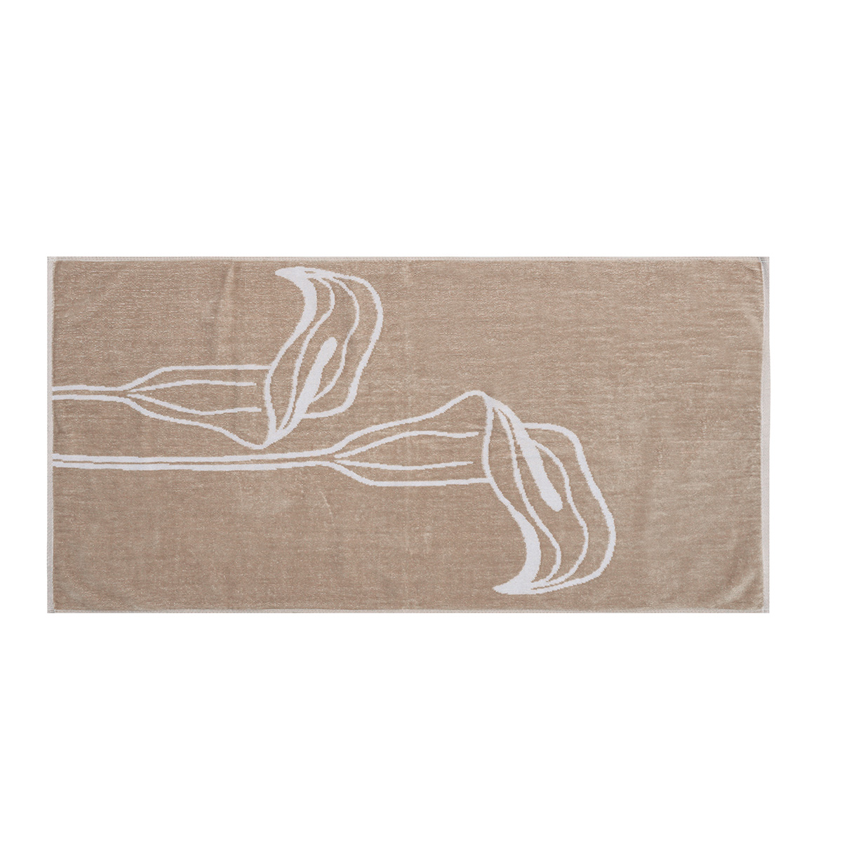 Πετσέτα Σώματος (80X150) Kentia Stylish Kikeko 13 Mocca 500Gsm Λευκά Είδη Μπάνιου Πετσέτες Spitishop