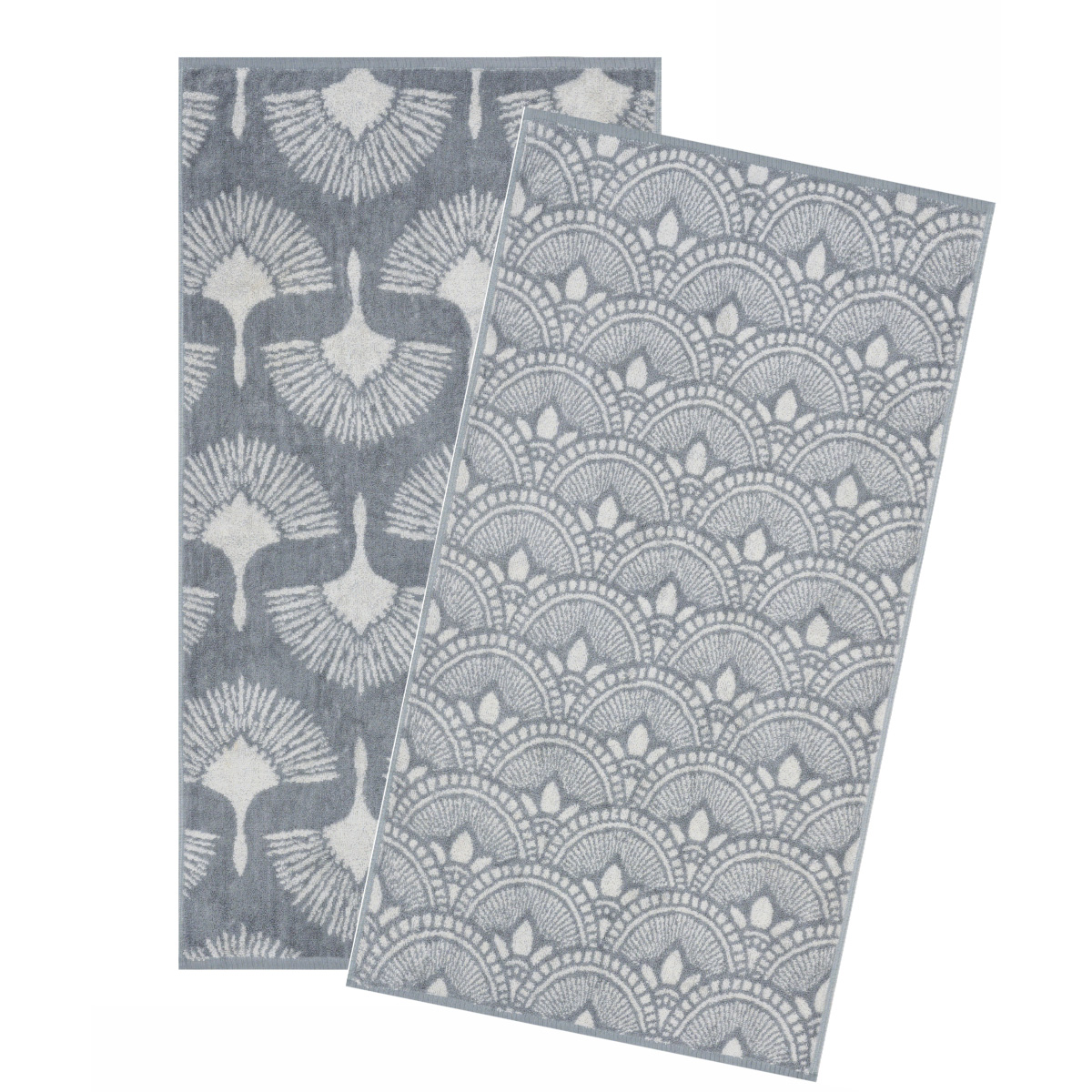 Πετσέτες Προσώπου (Σετ 2Τμχ) Kentia Versus Kavan 22 Grey 550Gsm Λευκά Είδη Μπάνιου Σετ Spitishop