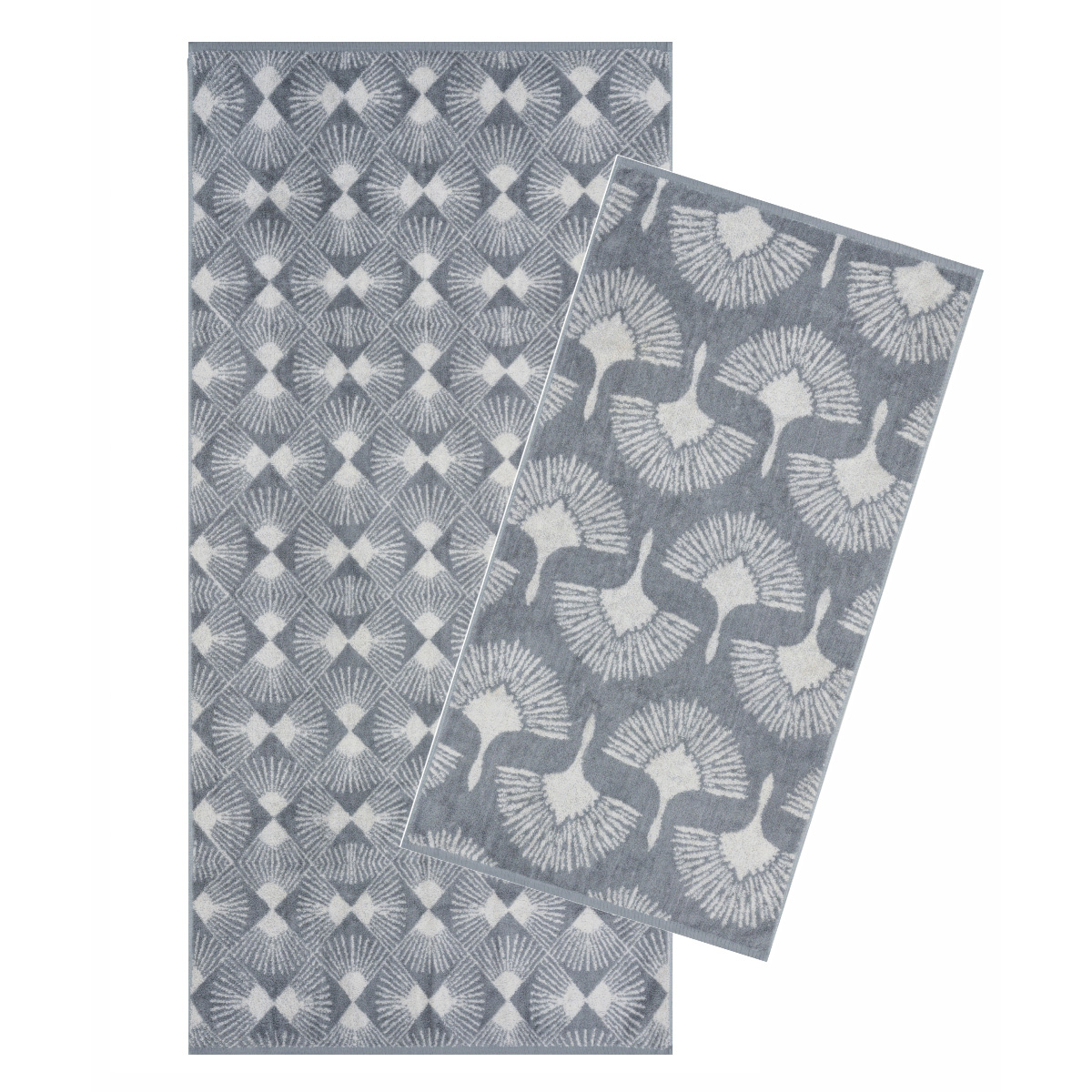 Πετσέτες Μπάνιου (Σετ 2Τμχ) Kentia Versus Kavan 22 Grey 550Gsm Λευκά Είδη Σετ Spitishop