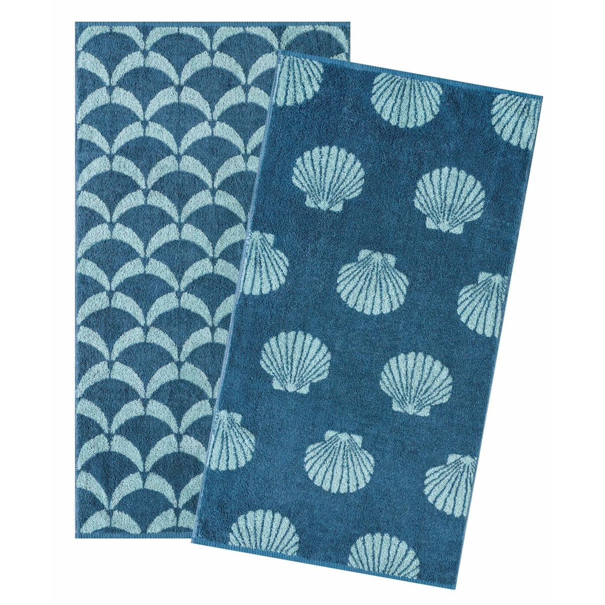 Πετσέτες Προσώπου (Σετ 2τμχ) Kentia Versus Sheru 01 Blue 550gsm
