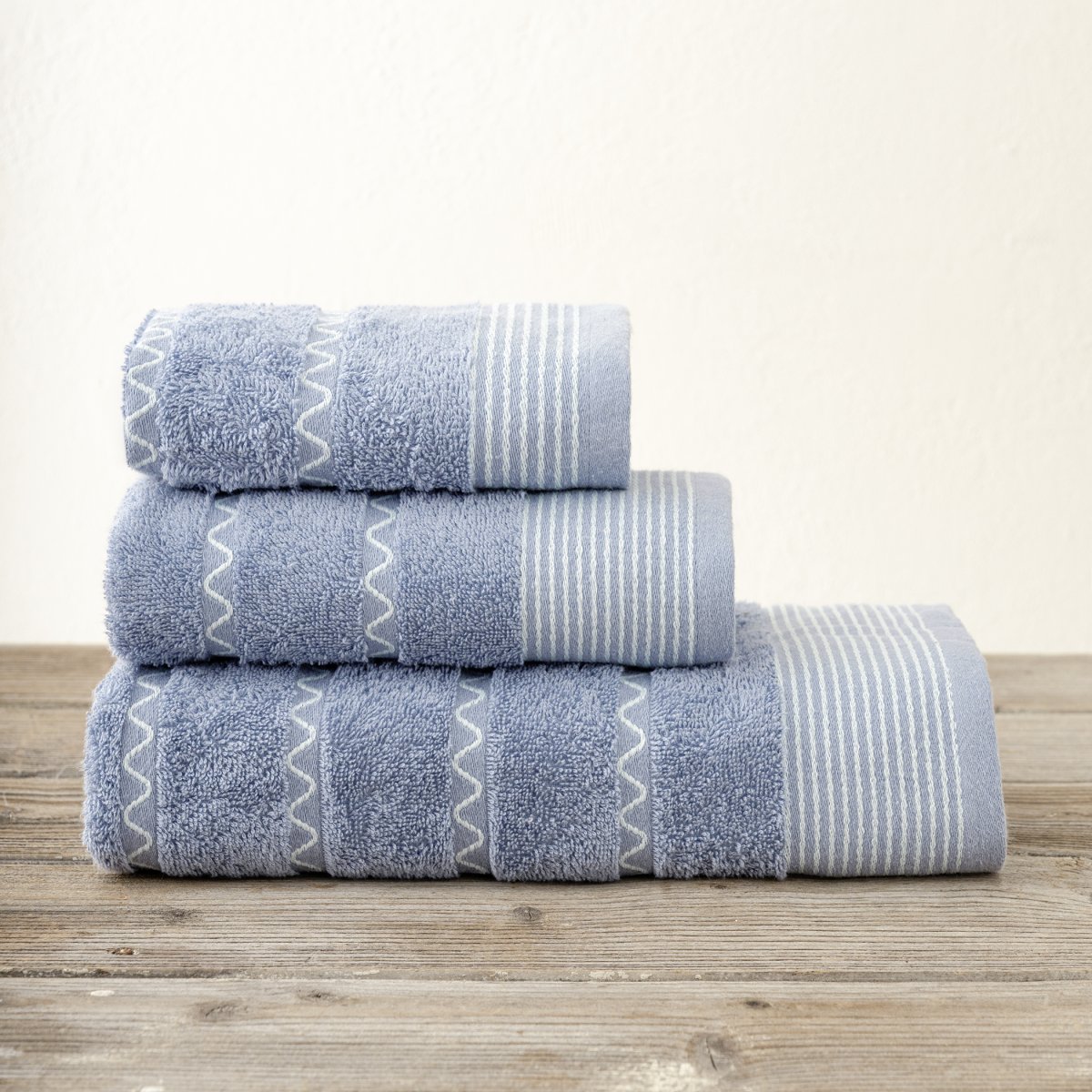 Πετσέτες Μπάνιου (Σετ 3τμχ) Kocoon Mayfair Blue 420gsm