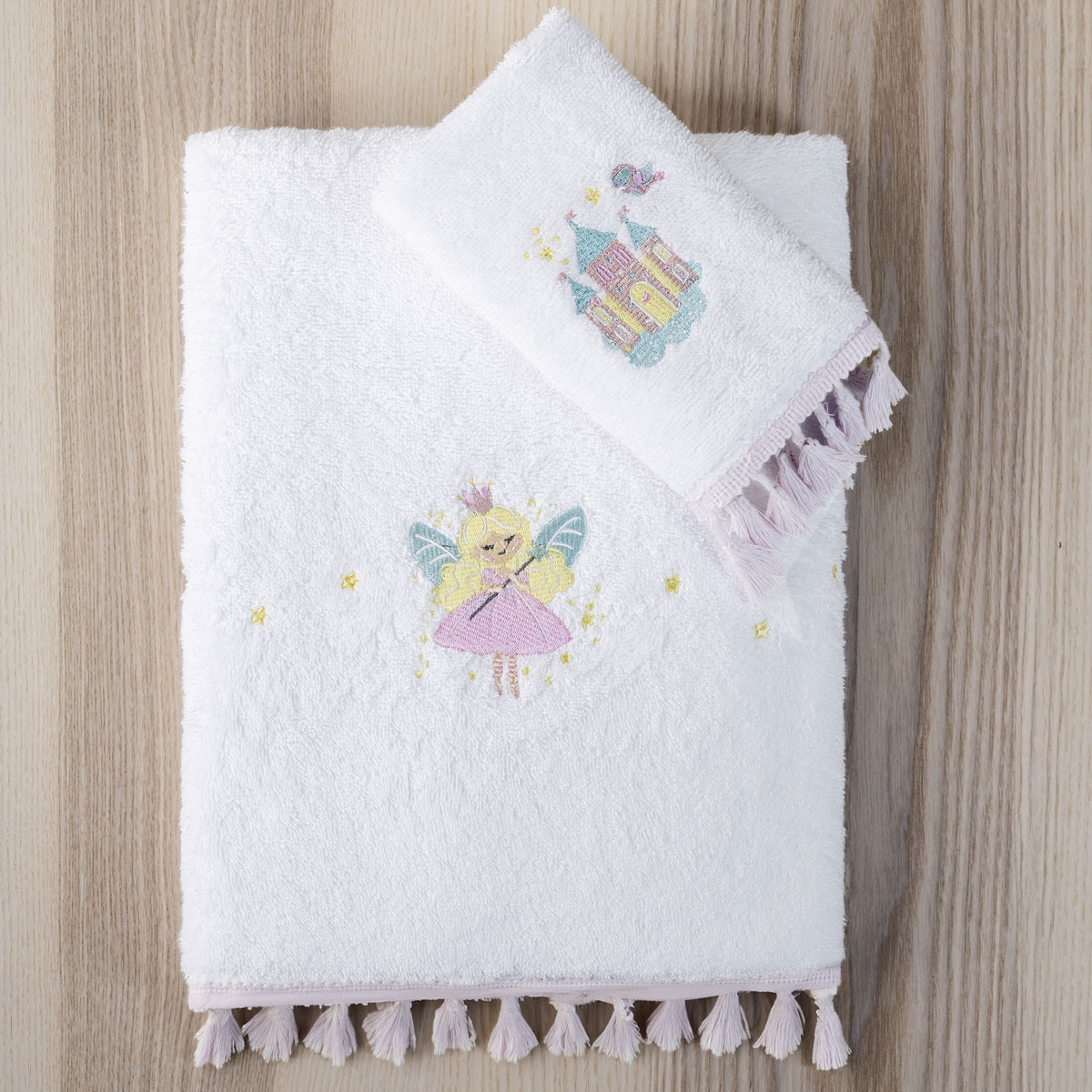 Παιδικές Πετσέτες (Σετ 2τμχ) Nima Fairy Lelly 400gsm