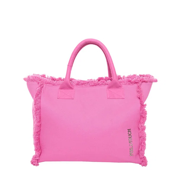 Τσάντα Θαλάσσης (40x20x35) Feel & Touch Caribbean Pink