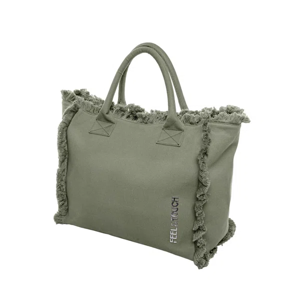Τσάντα Θαλάσσης (40x20x35) Feel & Touch Caribbean Khaki