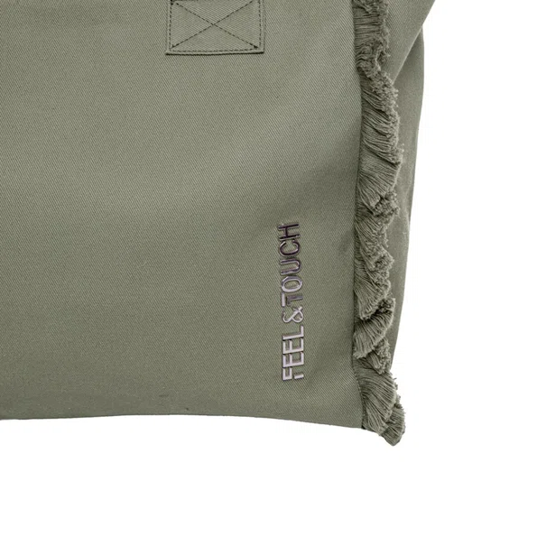Τσάντα Θαλάσσης (40x20x35) Feel & Touch Caribbean Khaki