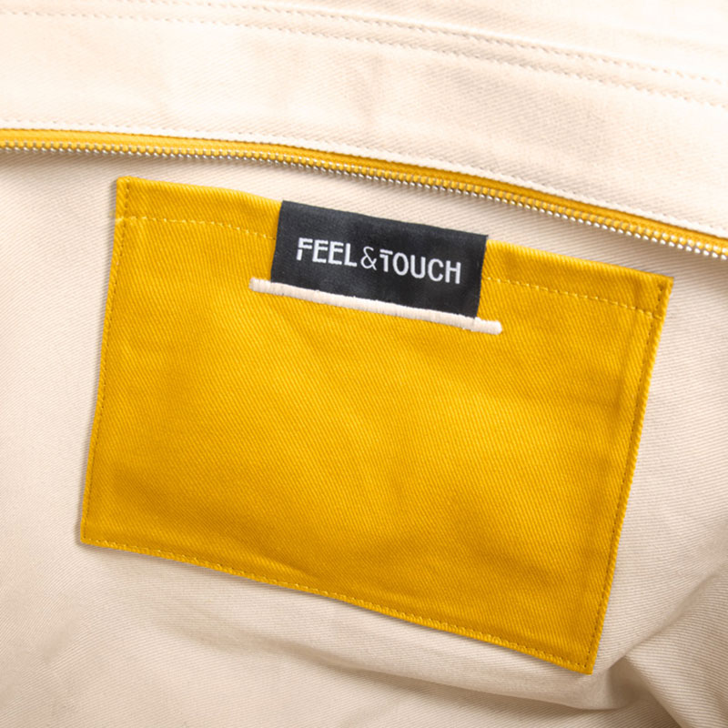 Τσάντα Θαλάσσης (40X20X35) Feel Touch Caribbean Mustard Τσάντες Μεγάλες Spitishop