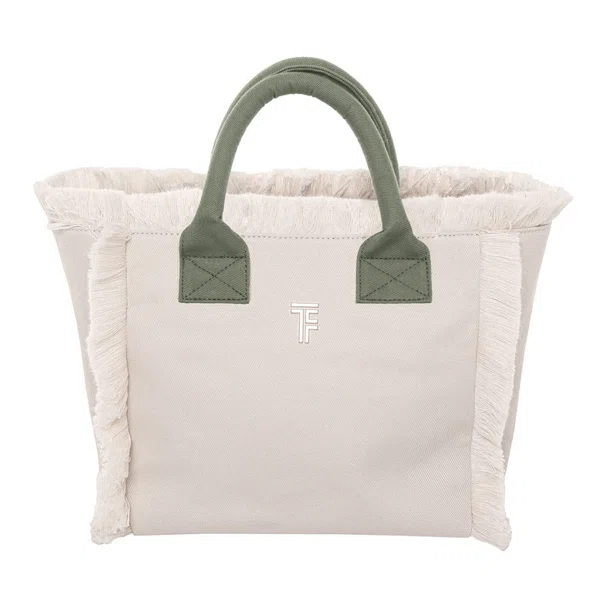 Τσάντα Θαλάσσης (26x16x24) Feel & Touch Caribbean Ammos/Khaki