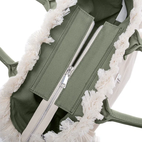 Τσάντα Θαλάσσης (26x16x24) Feel & Touch Caribbean Ammos/Khaki