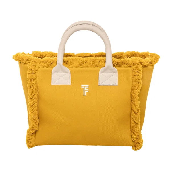 Τσάντα Θαλάσσης (26x16x24) Feel & Touch Caribbean Mustard/Ammos