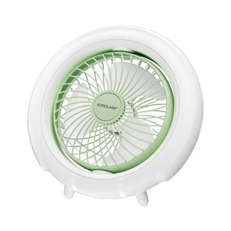 Ανεμιστήρας Επιτραπέζιος USB Με Φως Led 4W Eurolamp 300-20536