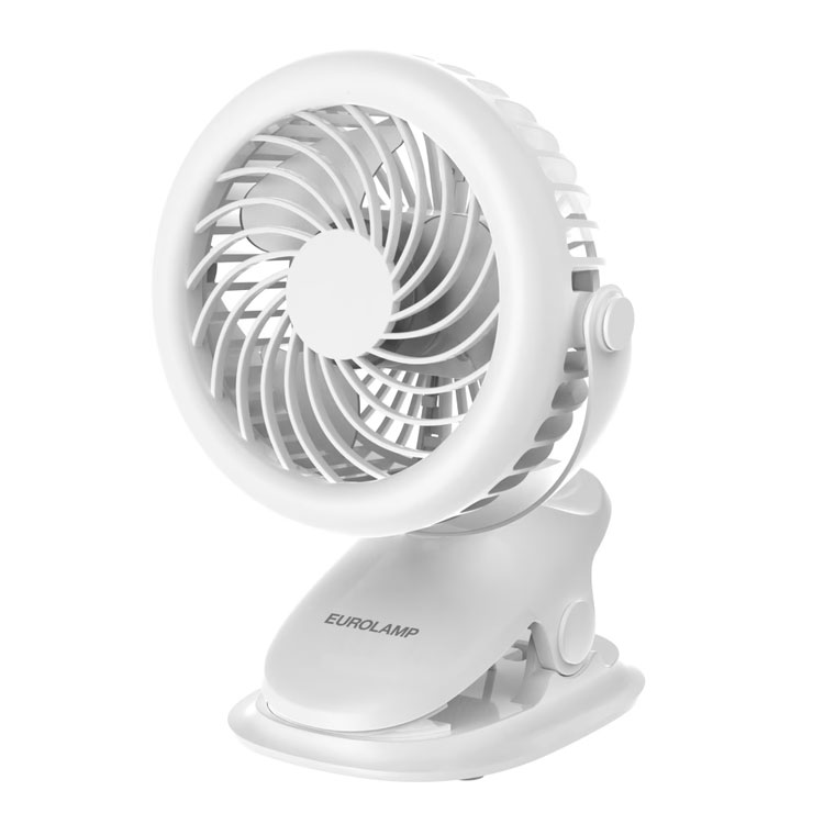 Ανεμιστήρας Επιτραπέζιος Με Κλιπ USB 6W Eurolamp 300-20562