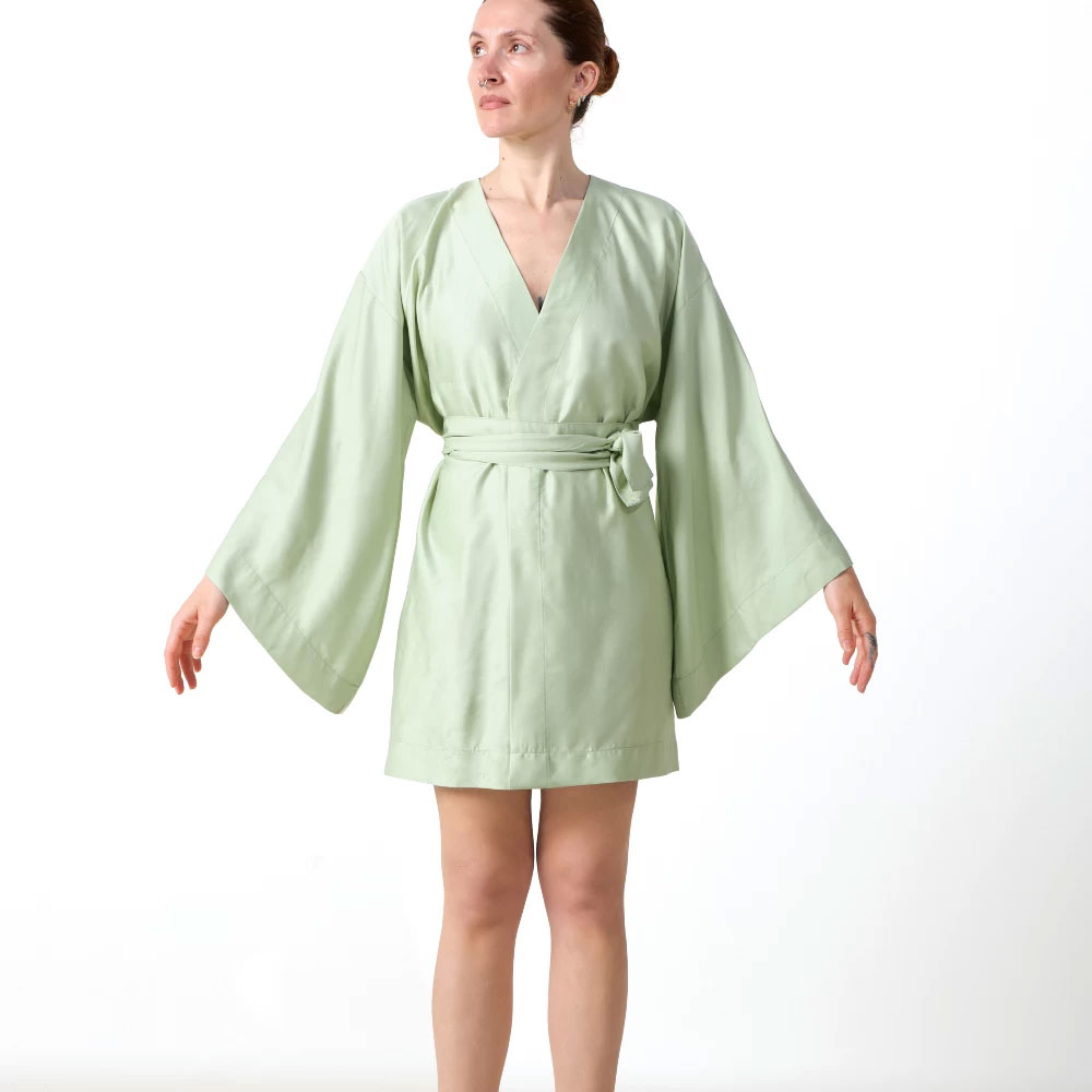 Κιμονό - Ρόμπα Γυναικεία Kentia Stylish Κοντό Green YN 25