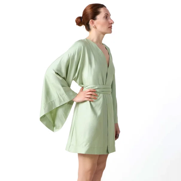 Κιμονό - Ρόμπα Γυναικεία Kentia Stylish Κοντό Green YN 25