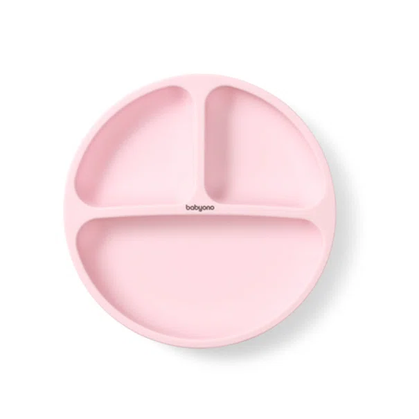 Πιάτο Με Χωρίσματα (Φ19.5x3) BabyOno Pink BN1482/02