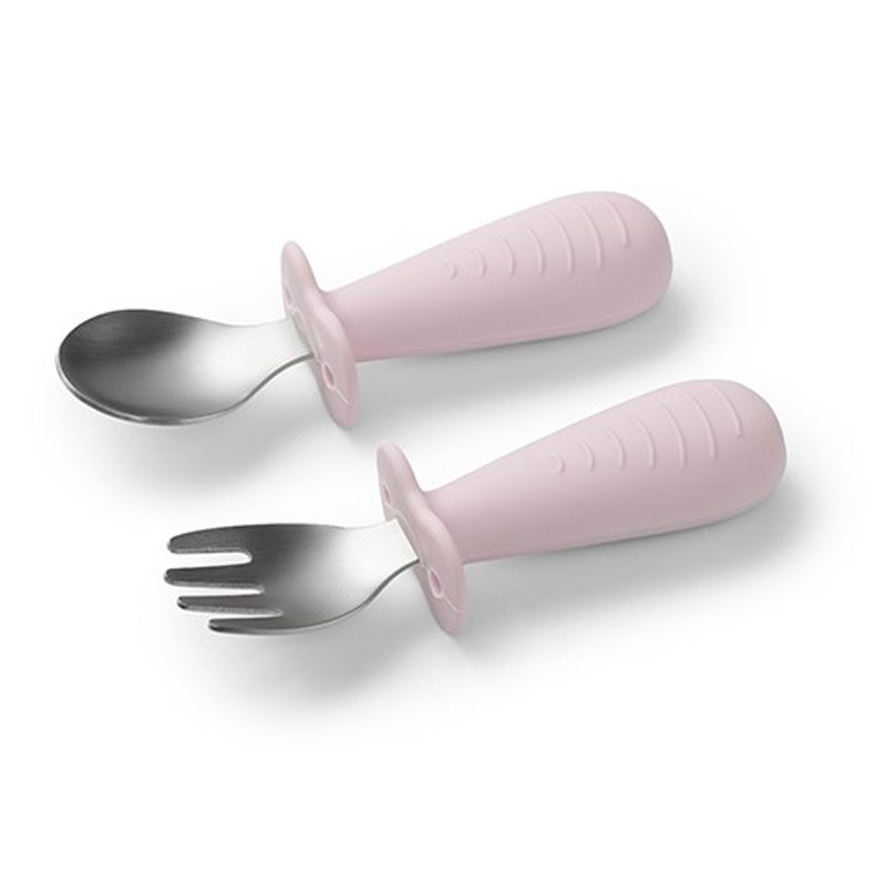 Πιρούνι + Κουτάλι (Σετ) BabyOno Pink BN1665/02