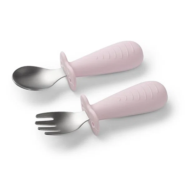 Πιρούνι + Κουτάλι (Σετ) BabyOno Pink BN1665/02