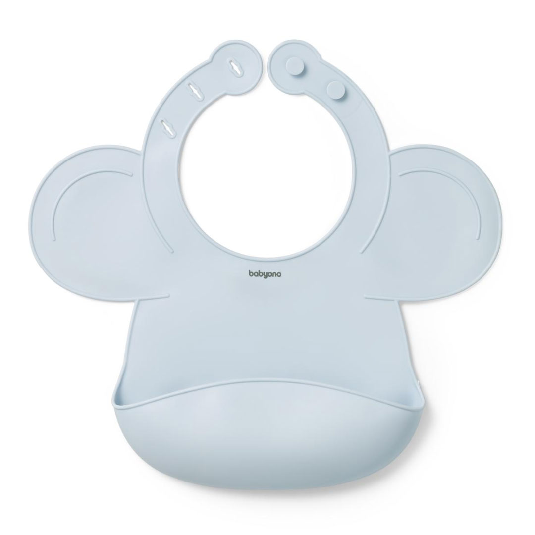 Σαλιάρα Σιλικόνης 6+ Μηνών (21x26) BabyOno Blue BN1639/01