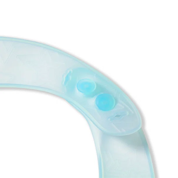 Σαλιάρα Σιλικόνης 6+ Μηνών (21x26) BabyOno Blue BN1598/03