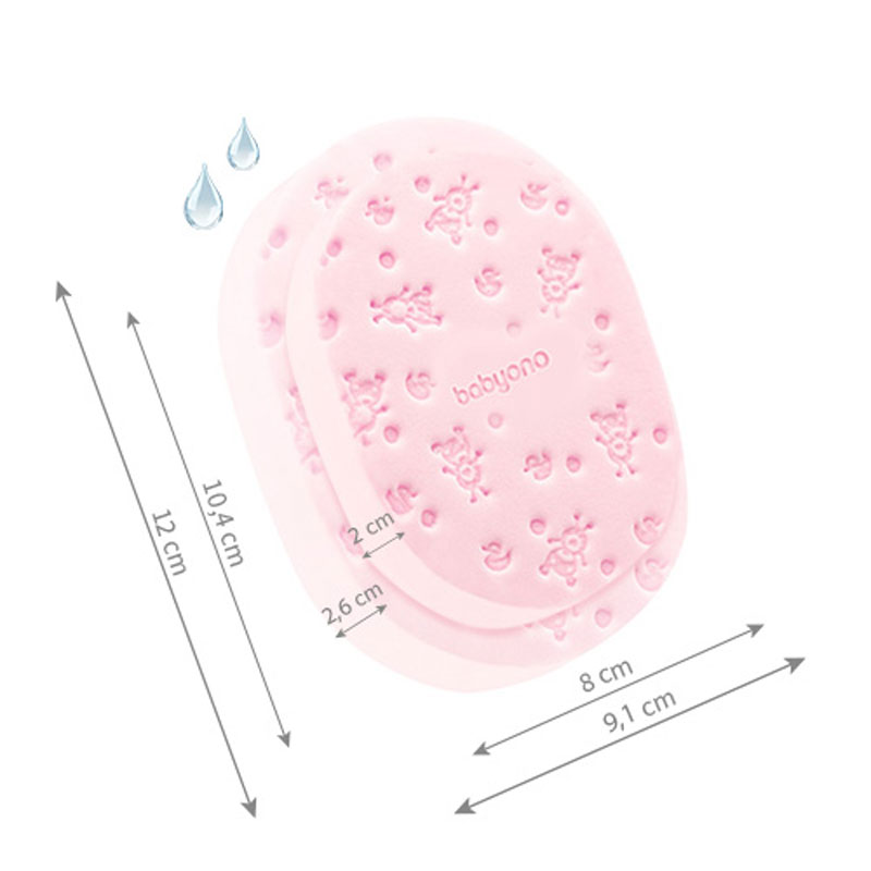 Σφουγγάρι BabyOno Pink BN1640/01