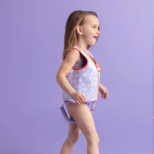 Παιδικό Γιλέκο Κολύμβησης (3-6 Ετών) Swim Essentials Lila Leopard