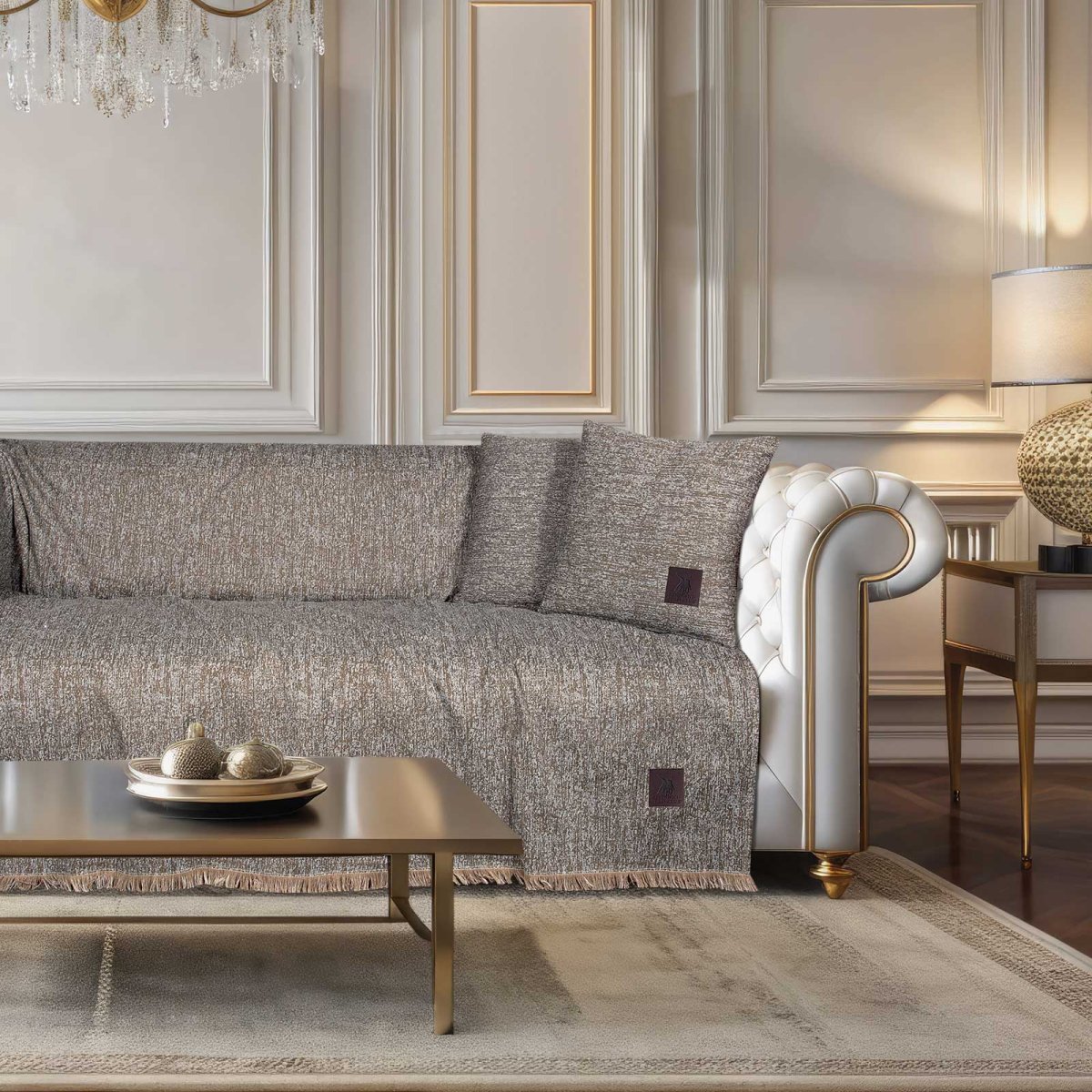 Ριχτάρι Καναπέ Τριθέσιου (180x300) Greenwich Polo Club 3990 Beige