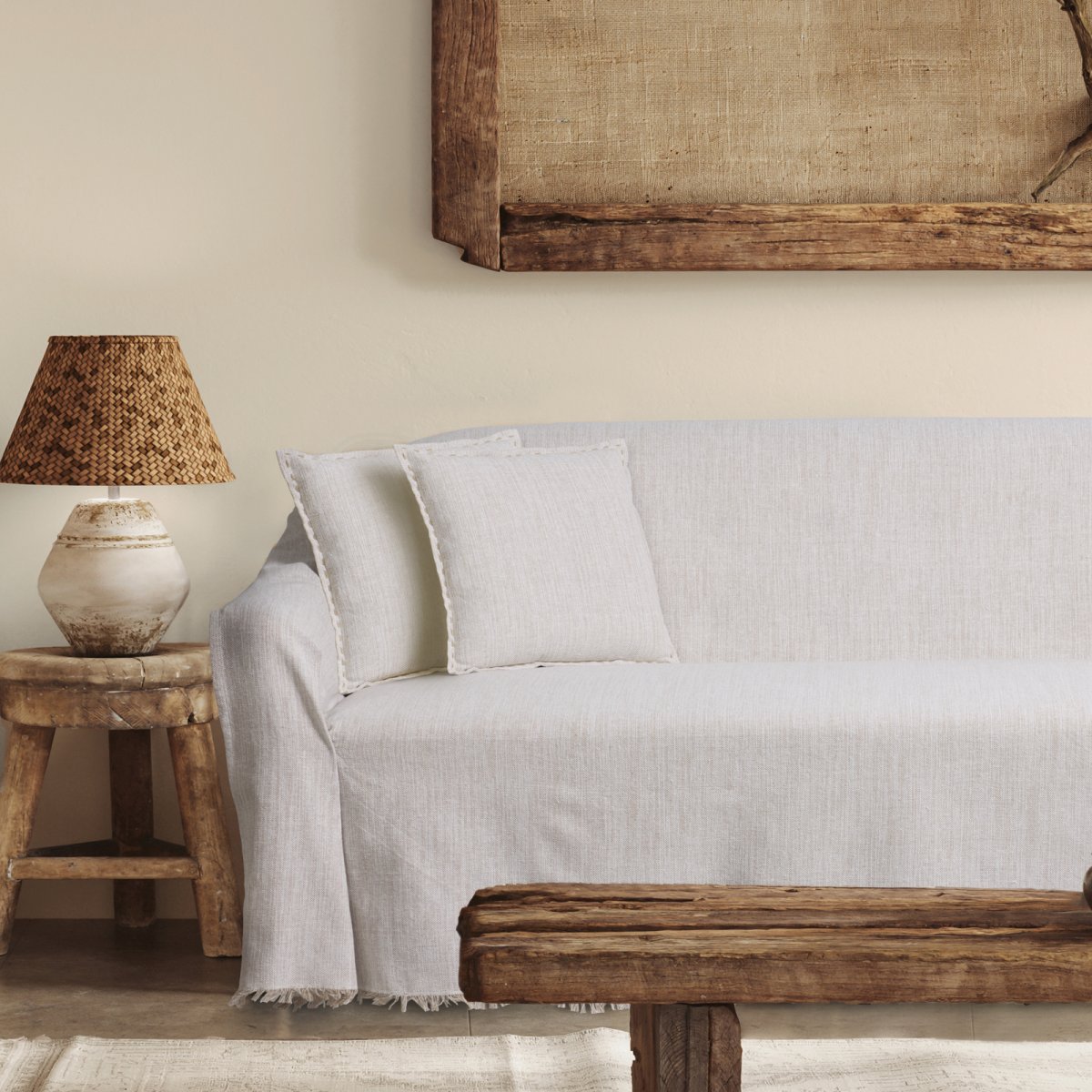 Διακοσμητικό Μαξιλάρι (40X40) Das Home 0283 Beige Λευκά Είδη Σαλονιού Μαξιλάρια Διακοσμητικά Τετράγωνα Spitishop