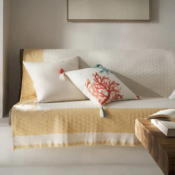 Ριχτάρι Καναπέ Τετραθέσιου (180x350) Gofis Home Solenne Sun Yellow 591/04