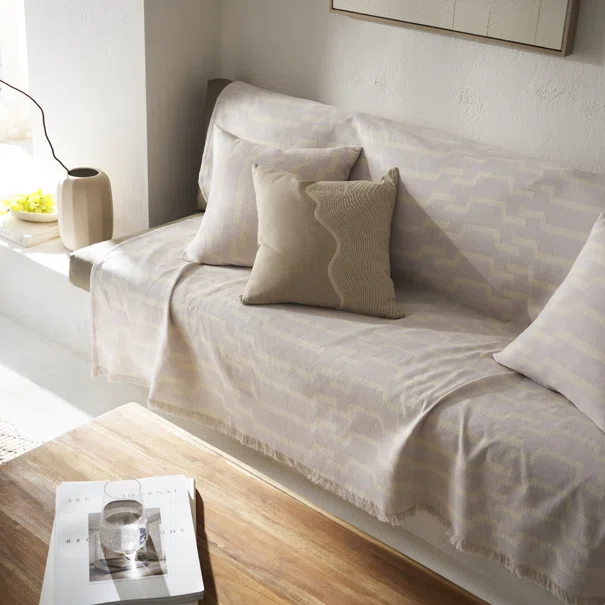Ριχτάρι Καναπέ Διθέσιου (180x250) Gofis Home Clover Silver Grey 558/19