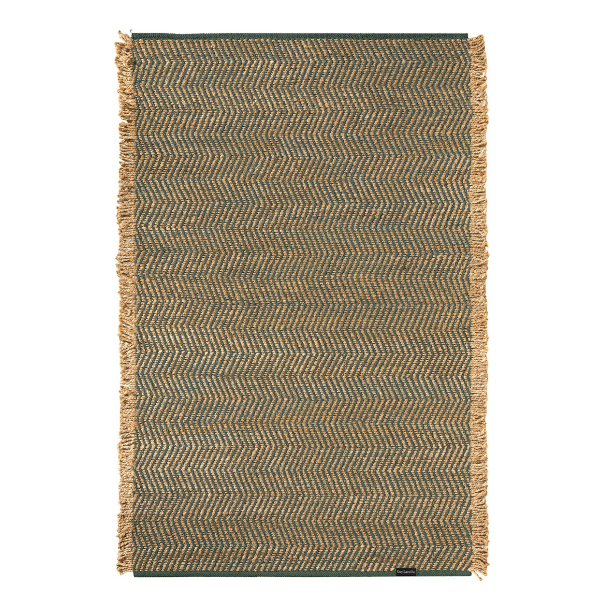 Χαλί Καλοκαιρινό (140X200) Guy Laroche Zigk Zagk Olive Χαλιά Σαλονιού Spitishop