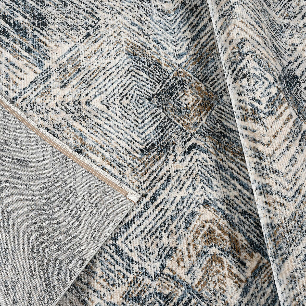 Χαλί (200X290) Polcarpet Allegra Valencia 558 Cream L Blue Χαλιά Σαλονιού Χειμερινά Μοντερνα Spitishop