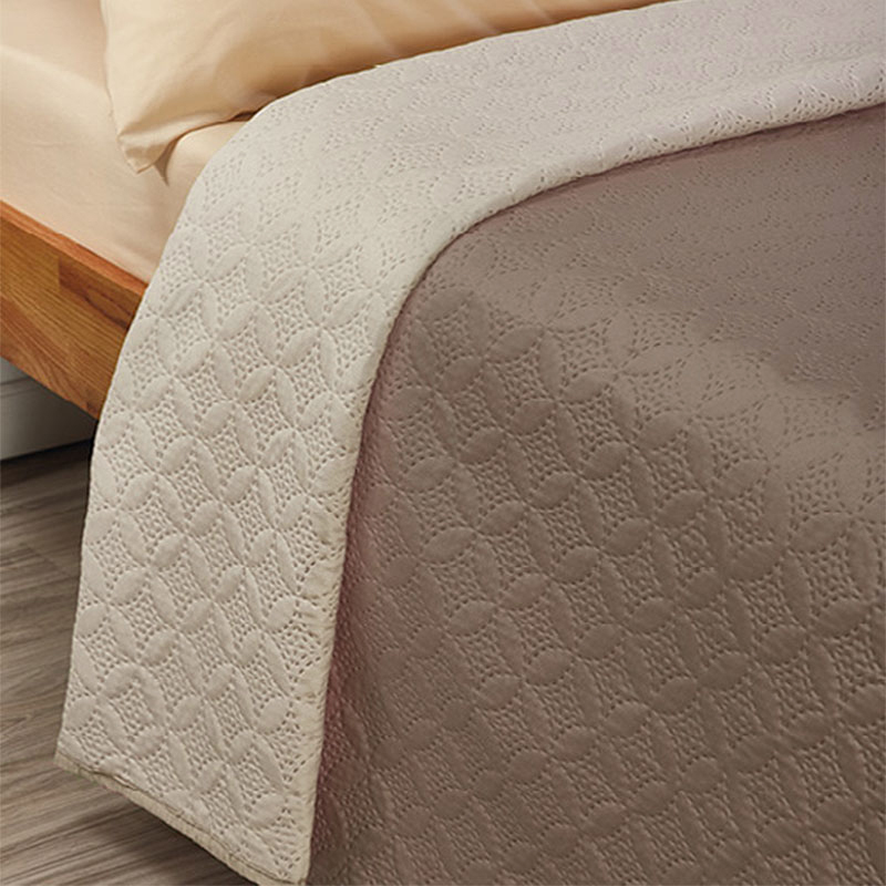 Κουβερλί Μονό (160x240) 2 Όψεων Whitegg L068-7 Brown