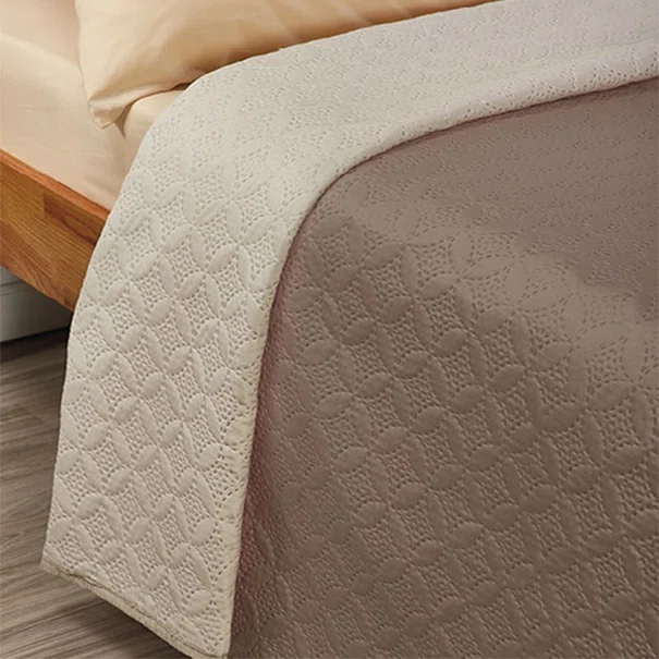 Κουβερλί Μονό (160x240) 2 Όψεων Whitegg L068-7 Brown