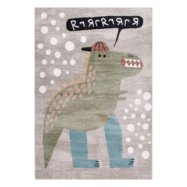 Παιδικό Χαλί (160x230) Polcarpet Carousel Dream 9904 Beige Dinosaur
