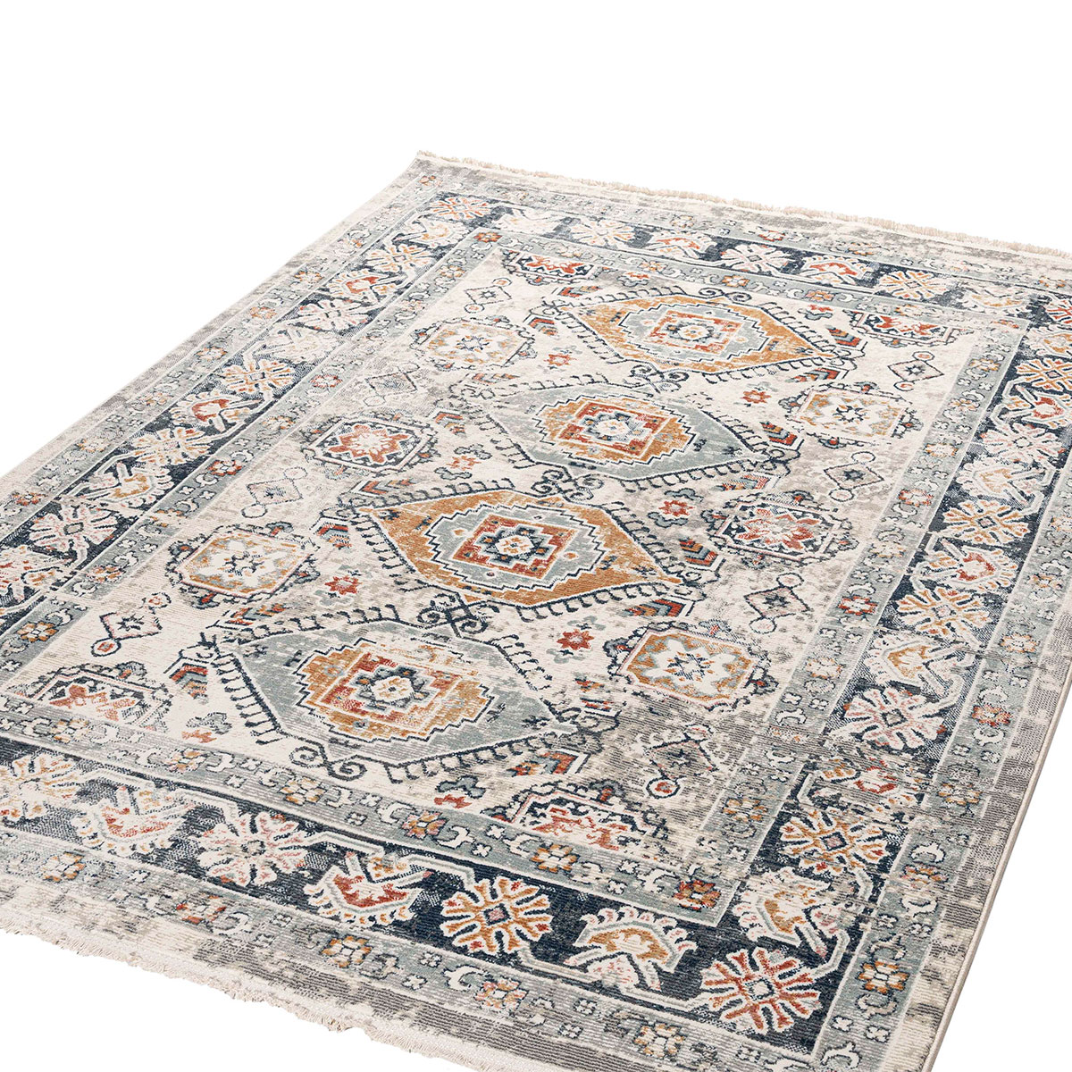 Χαλιά Κρεβατοκάμαρας (Σετ 3Τμχ) Polcarpet Bohemian 38471 Beige Navy Σετ Spitishop