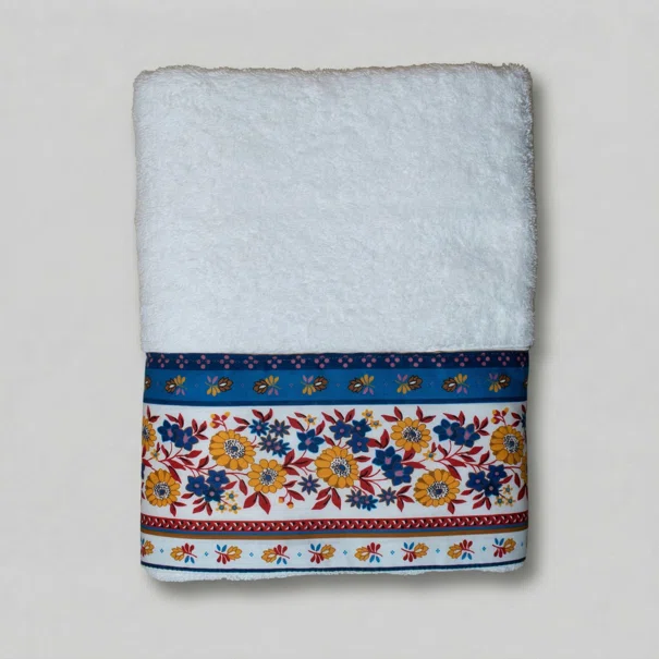 Πετσέτα Προσώπου (50x100) White Fabric Loretta White 600gsm