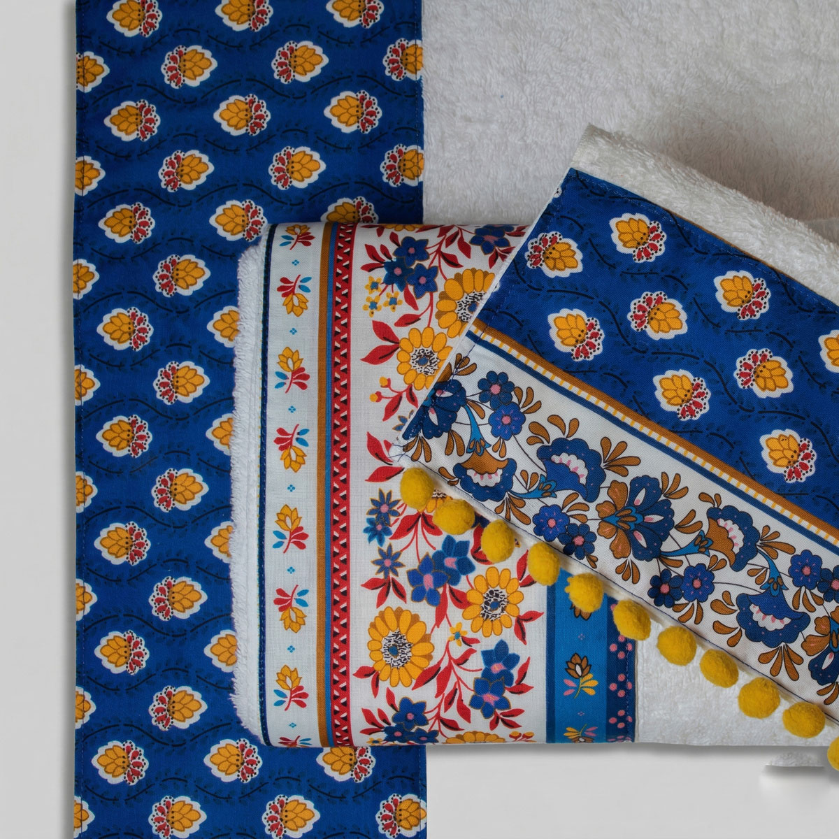 Πετσέτες Μπάνιου (Σετ 3Τμχ) White Fabric Loretta 600Gsm Λευκά Είδη Σετ Spitishop
